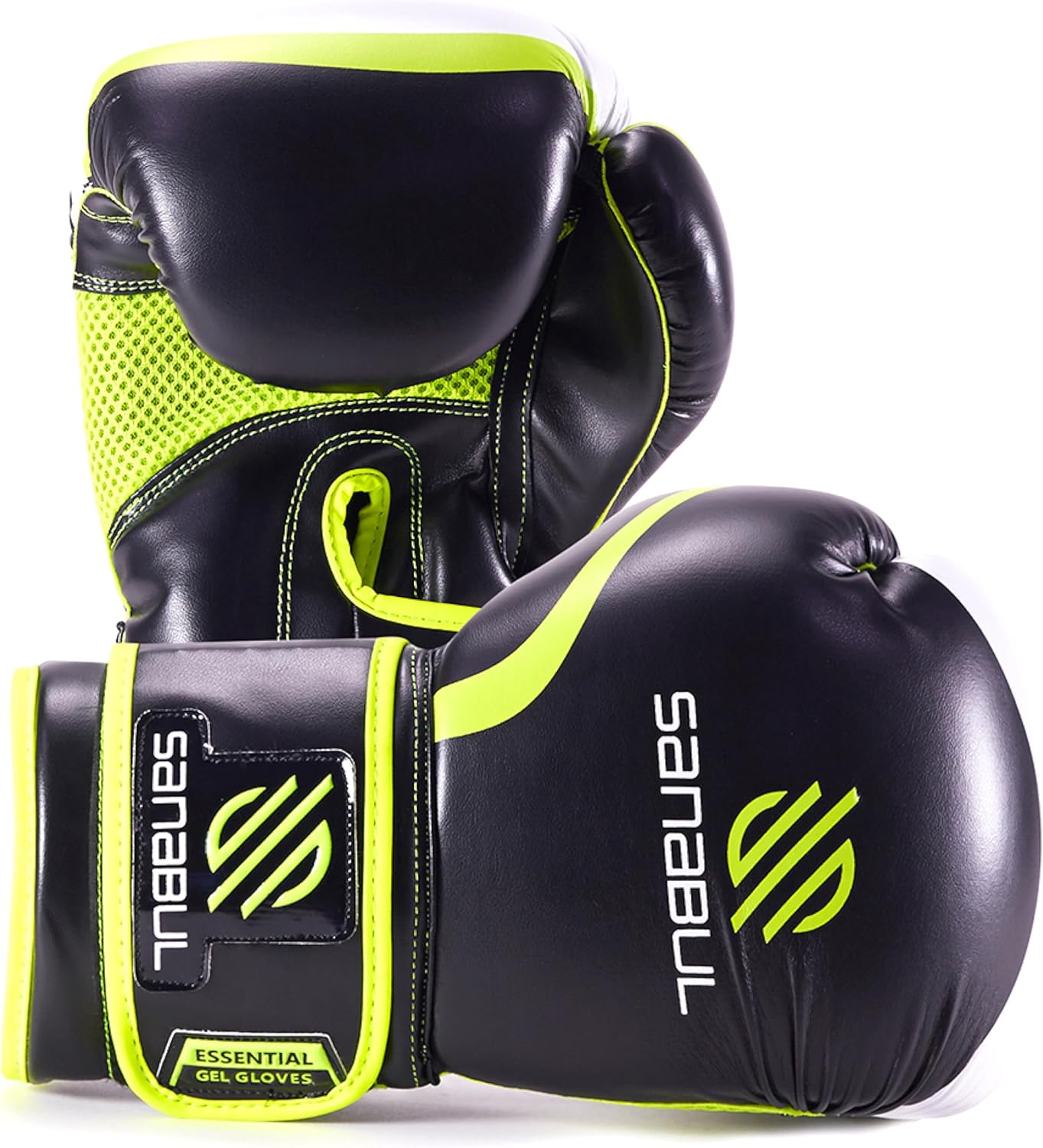 Essential Gel Boxing Gloves for Men & Women, Kickboxing MMA, Muay Thai Gloves and Heavy Bag Training Punching & Sparring