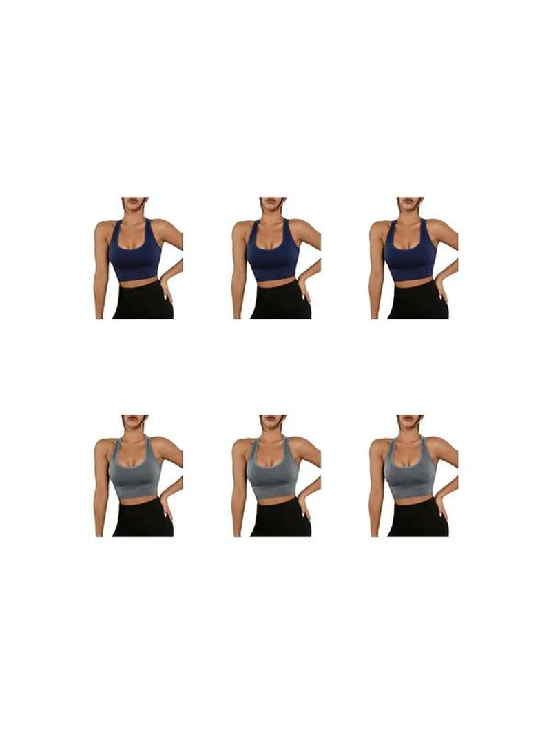 Women'S 2024 Basic Criss Cross Backless Sports Bra, Cute Gym Clothes, Gym Clothing, Minimalist Comfort Seamless Push up Cup Lingerie Top, Workout Gym Yoga Exercise Bra, Yoga Bras, Sports Bra for Women, Gym Essentials Women Valentine'S Day