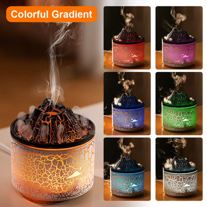 180Ml Volcano Diffuser Humidifiers Jellyfish Mist Volcano Air Humidifier Portable Aromatherapy Diffuser for Bedroom Office Yoga