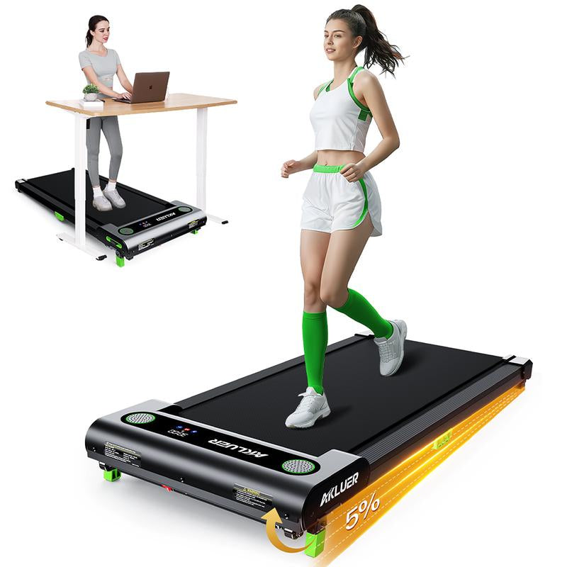 [Walking Pad with Incline] Akluer Incline Walking Pad Treadmill for Home, Speed 0.6-4MPH,2.5 HP under Desk Treadmill Small with Remote Control, Walking Pad Small Treadmill with LED Display